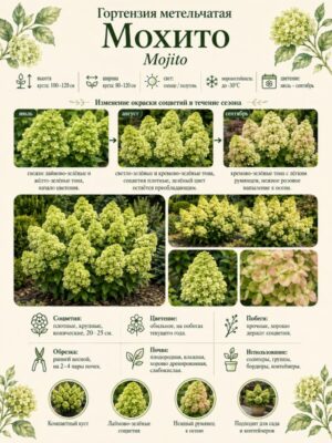 Гортензия метельчатая Мохито 3
