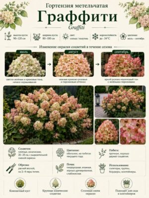 Гортензия метельчатая Граффити 3