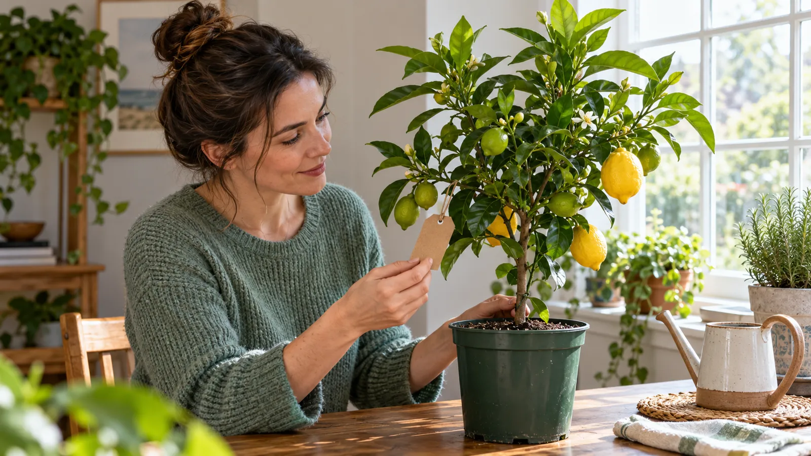 Проверка бирки и происхождения нового саженца лимона